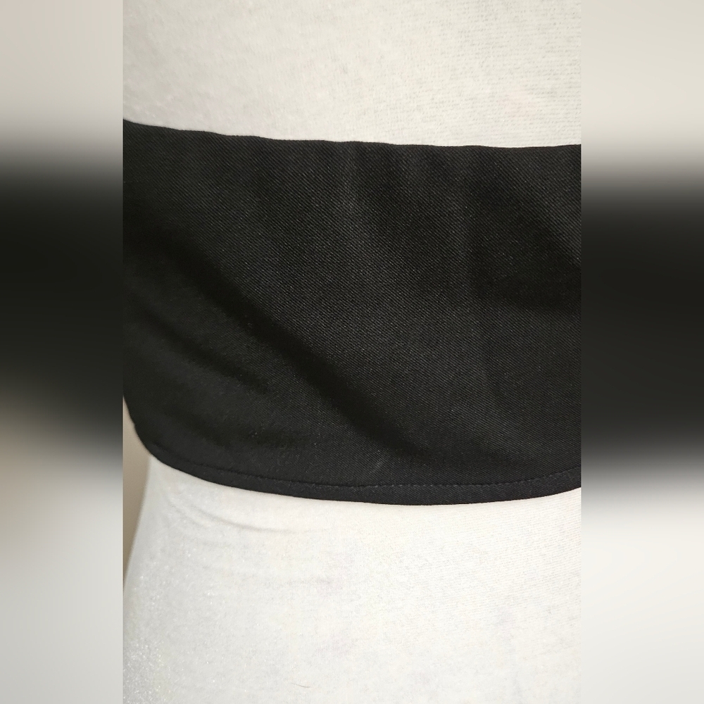 PRINCESS POLLY Tailored Thick Strap Crop Top In Black. Size 4 - Picture 11 of 11